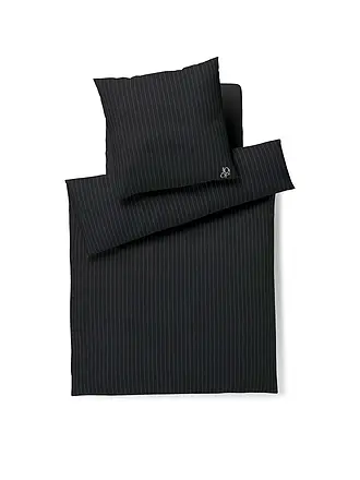 JOOP | Linge de lit en flanelle 70x90cm/140x200cm SOFT STRIPES Noir | 